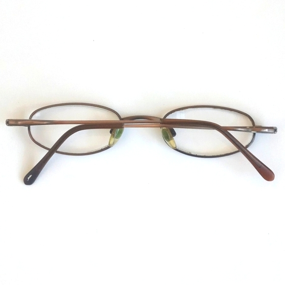 Vintage 90's Oval Bronzed Brown Reading Glasses - Picture 2 of 16